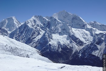 Gangchempo (6387 m) vom Tsergo Ri