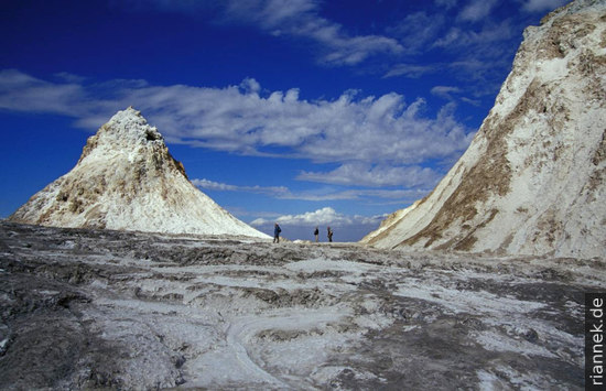 Hornitos in the crater of Oldoinyo Lengai