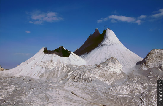 Hornitos in the crater of Oldoinyo Lengai