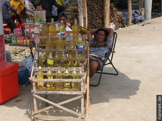 Petrol station in Cambodia