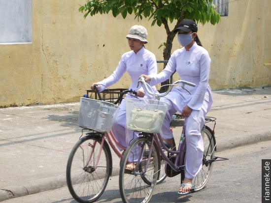 White silk school uniforms