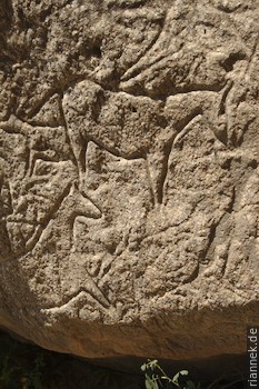 Petroglyphs in Qubustan
