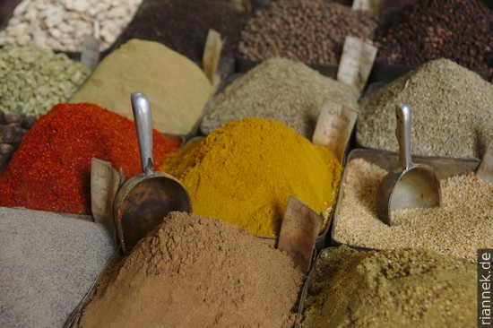 Spices in the bazaar