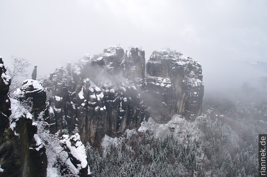 Schrammsteine im Winter