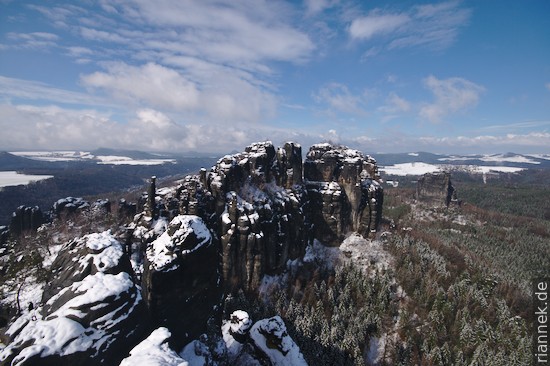 Schrammsteine im Winter