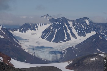 Der Berg Sarek vom Kanalberget aus