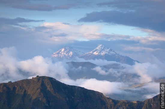 Illiniza from Quilotoa