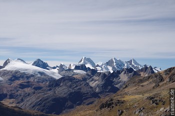 Die Cordillera Raura von der Punta Cuyoc