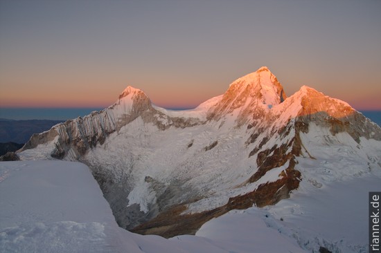 Huandoy vom Nevado Pisco