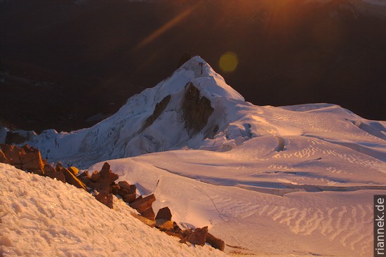 Gletscher am Huayna Potosi