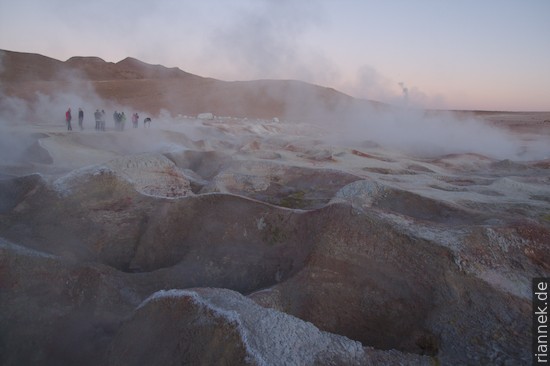 Mudpools und Fumarolen: Sol de la Mañana