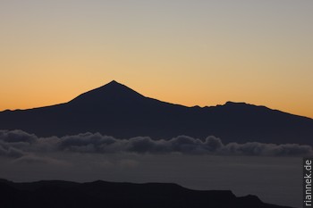 Teneriffa von La Gomera aus