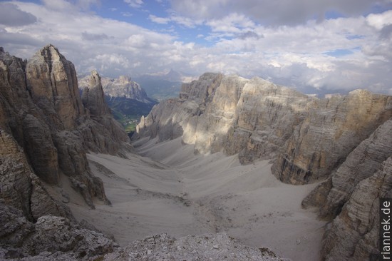 Val de Mesdi from Zwischenkofel (Sella)