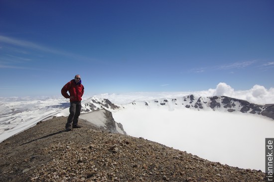 Auf dem Gipfel des Puyehue