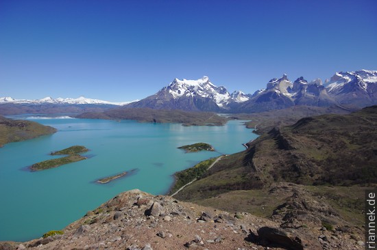 Lago Pehoe vom Mirador Condor