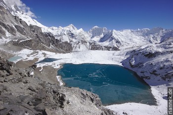 Vom Kongma La, with Makalu and Baruntse