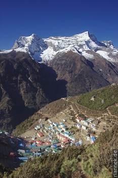 Namche Bazaar mit Kongde