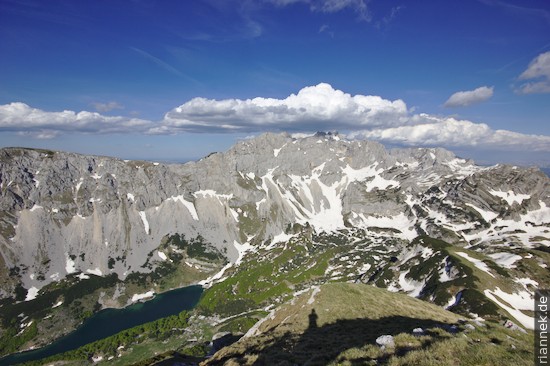 Škrčko Jezero and Bobotov Kuk from Prutaš