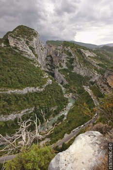 Verdonschlucht: Couloir Samson von der Pointe Sublime