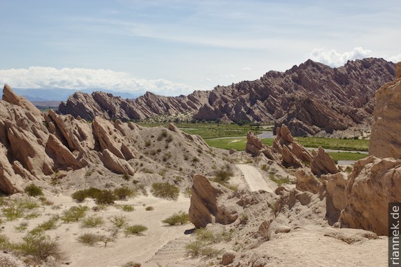 Quebrada de Las Flechas südlich Angastaco, Valles Calchaquies: Sedimente des Vorlandbeckens, Miozän