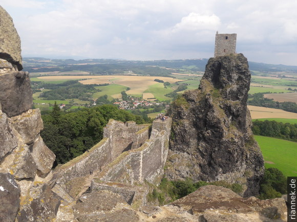 Burg Trosky, Blick von Baba auf Panna