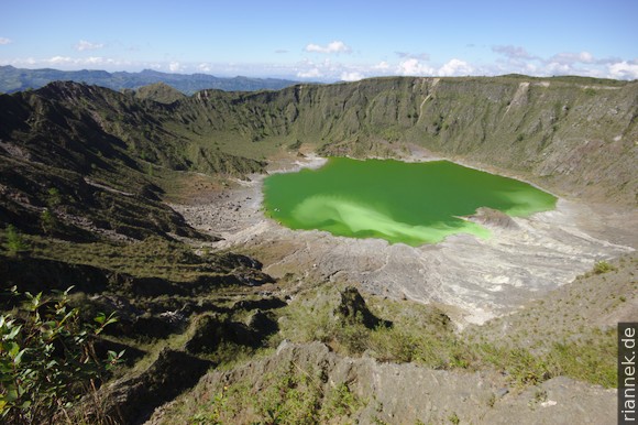 Blick in den Krater des El Chichón 