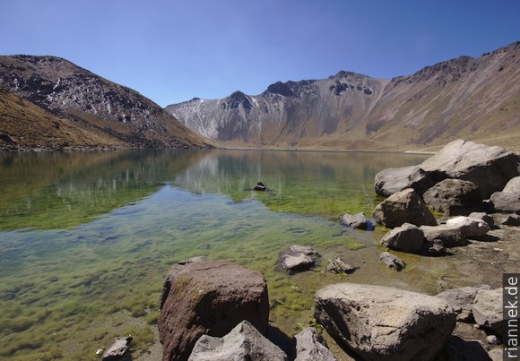 Laguna del Sol in the crater of Nevado de Toluca