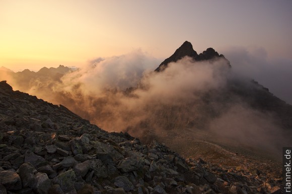 Vysoká from the ascent to Rysy