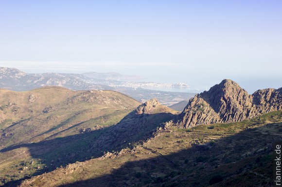 GR20 Blick auf Calvi