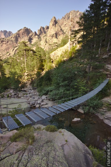 GR20 Suspension bridge