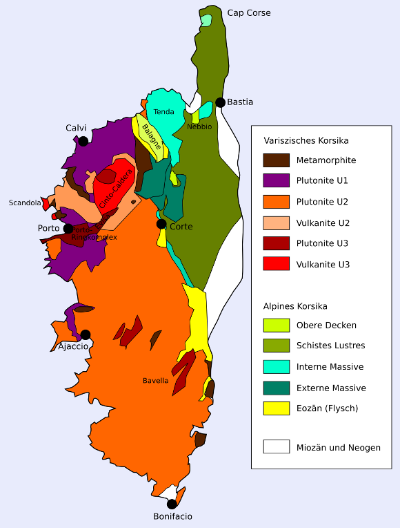 Korsika Geologie