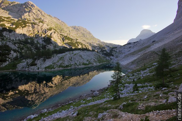 Jezero v Ledvicah in the Valley of the Triglav Lakes